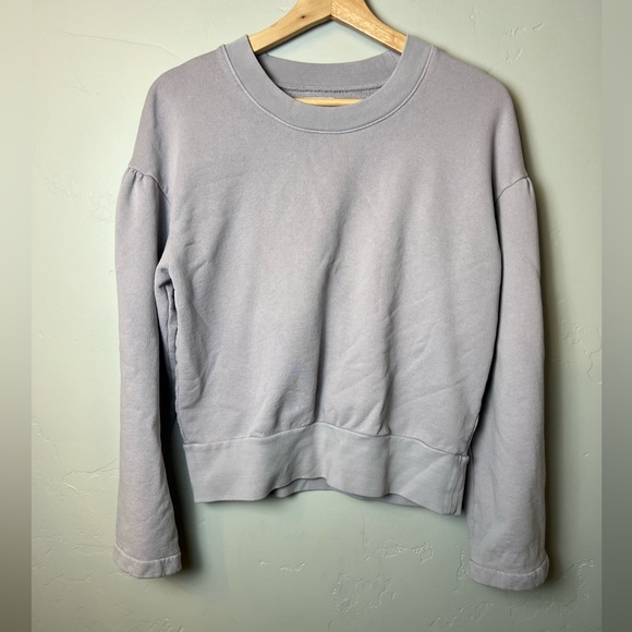Madewell X Karen Walker Garment-Dyed Long Sleeve Crewneck Sweatshirt Size Medium - Picture 3 of 7